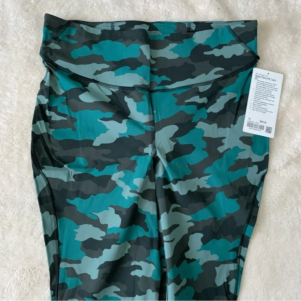 NWT Lululemon Base Pace High-Rise Running Tight 25" Camo sz 14 - Picture 8 of 10
